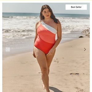 Sidestroke: Grapefruit, coral, and white sand